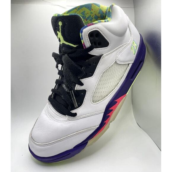 Air Jordan Mens Size 9 White Purple Alternate Bel-Air 2020 Retro 23 90s Kicks - Picture 8 of 9